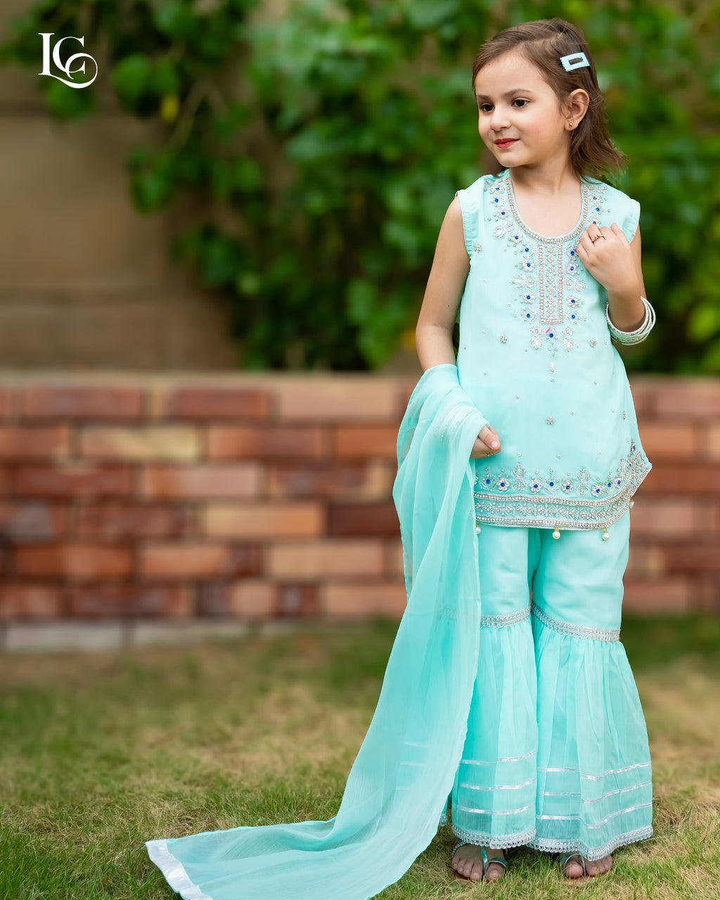 Fancy Kids Sharara Set